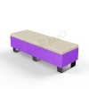 Скамейка Brick 180 сиреневого цвета, аксессуар бежевого цвета