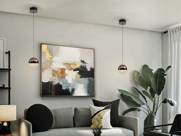 Подвесной светильник Orbes1L D15 черный хром от интернет-магазина IDODOM.RU