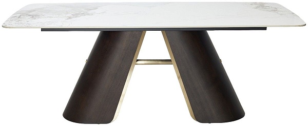 Стол обеденный Seltic (200) керамика глянцевая белая от интернет-магазина IDODOM.RU