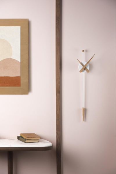 Настенные часы Punta белый-дуб от интернет-магазина IDODOM.RU