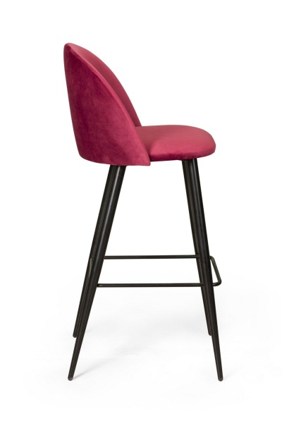 Стул барный Thomas, бархат красный 16 от интернет-магазина IDODOM.RU