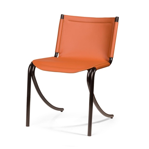 Стул Jot, кожа коричневый от интернет-магазина IDODOM.RU