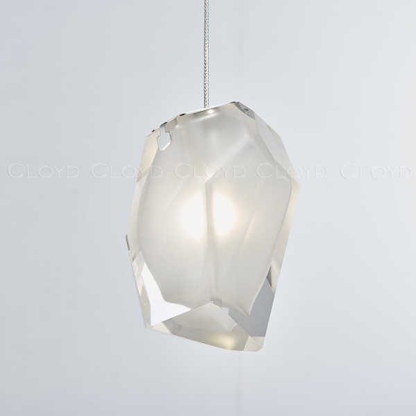 Подвесной светильник Cloyd VARELL P1 / шир. 20 см - хром - белое стекло (арт.11658) от интернет-магазина IDODOM.RU