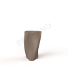 Кашпо Twist 68 кофейного цвета