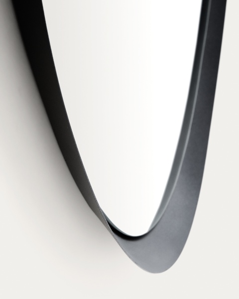 Зеркало Tebel черное металлическое 67,5 x 74,5 см от интернет-магазина IDODOM.RU