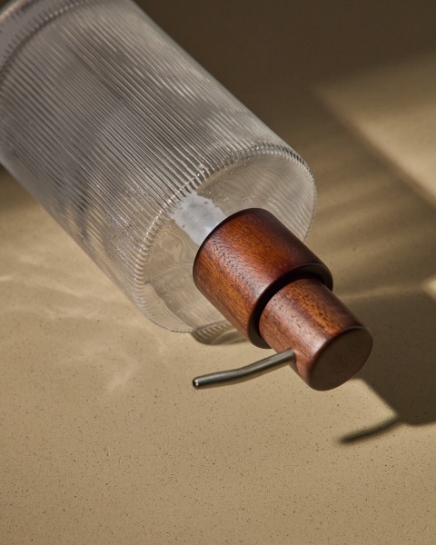 Дозатор для мыла Arlem из стекла и бамбука от интернет-магазина IDODOM.RU