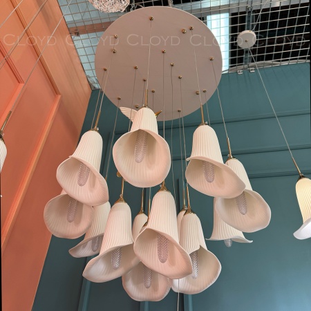 Люстра Cloyd OSANNA C13 / Ø60 см - керамика - белый (арт.11889) от интернет-магазина IDODOM.RU