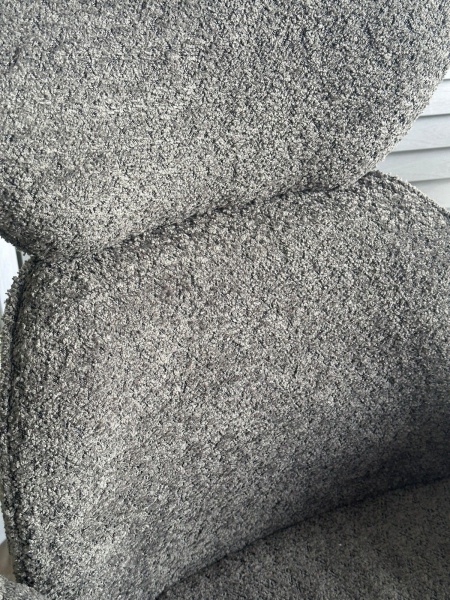 Стул с подлокотниками Harvi букле серый, поворотно-возвратный механизм 360 градусов от интернет-магазина IDODOM.RU