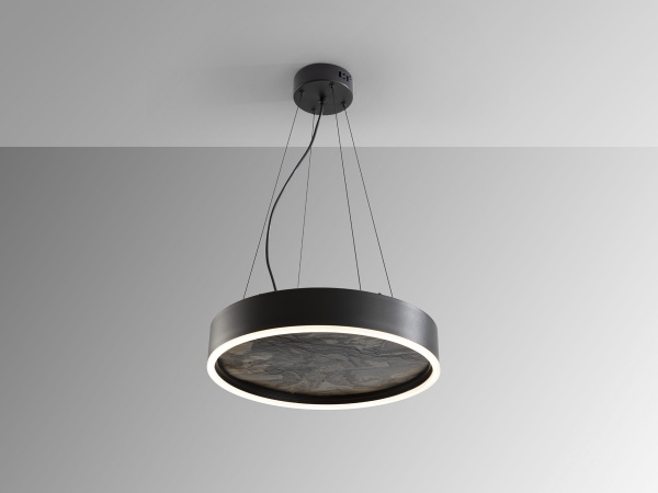 Подвесной светильник Stone CCT- черный LED 40D от интернет-магазина IDODOM.RU