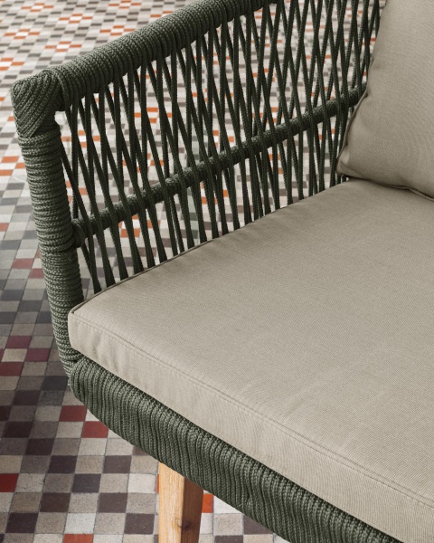 Комплект Inti с 2-местным диваном и 2 креслами зеленого цвета от интернет-магазина IDODOM.RU