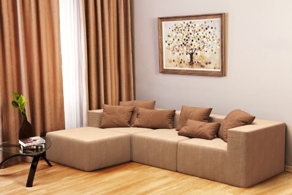 Модуль диван Драм Д-101 - Эконом микровелюр