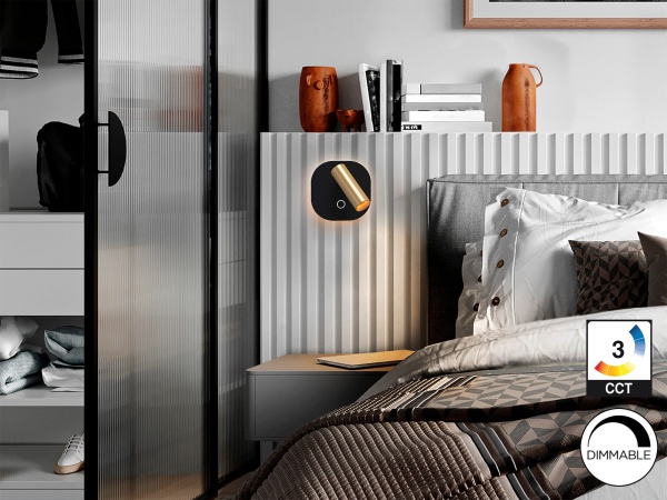 Biblos Бра с ридером черный/золотой от интернет-магазина IDODOM.RU