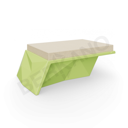Угловой модуль Quaro с подушками Spring Green, Bone Brown