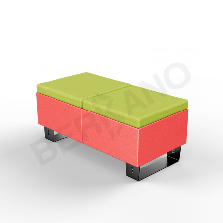 Скамейка Brick 120 Chili Red, Green