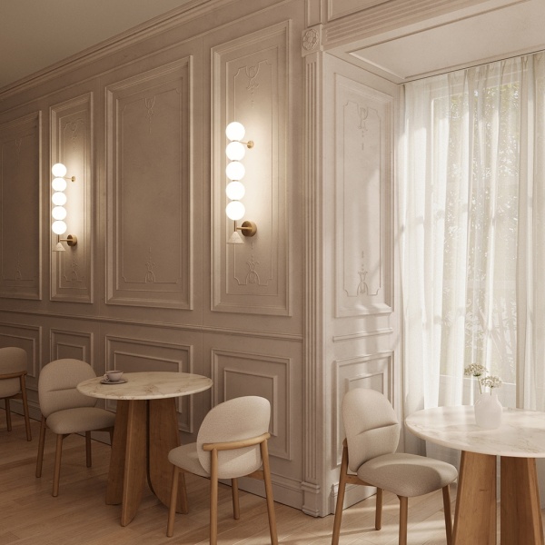 Настенный светильник Soko L золотой металл/белый мрамор от интернет-магазина IDODOM.RU