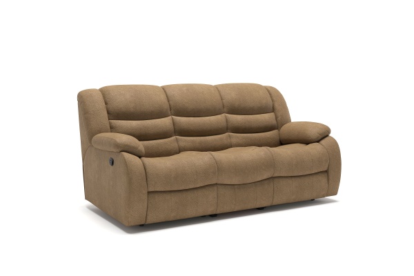 Ridberg диван 2 реклайнера замша бежевый от интернет-магазина IDODOM.RU