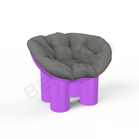 Кресло SLON Kids Deep Violet, Graphite