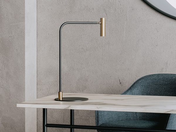 Настольная лампа Maho черный - латунь от интернет-магазина IDODOM.RU