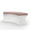 Скамейка X-seat Arc Snow White, Cappuccino