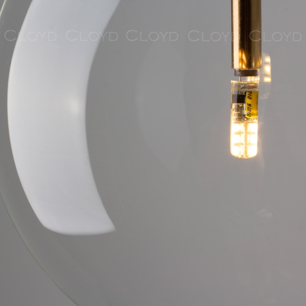 Подвесной светильник Cloyd CARAMBOL P1 / Ø20 см - латунь (арт.11152) от интернет-магазина IDODOM.RU