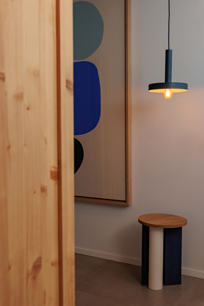 Подвесной светильник WHIZZ синий/белый MATE 1xE27 от интернет-магазина IDODOM.RU