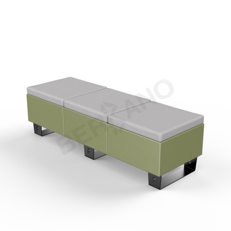 Скамейка Brick 180 Olive green, Gray