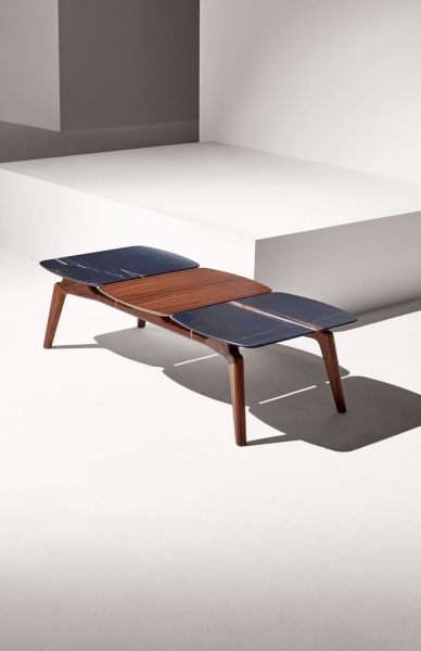 Столик Mixta Trio 1S орех / 2S мрамор от интернет-магазина IDODOM.RU