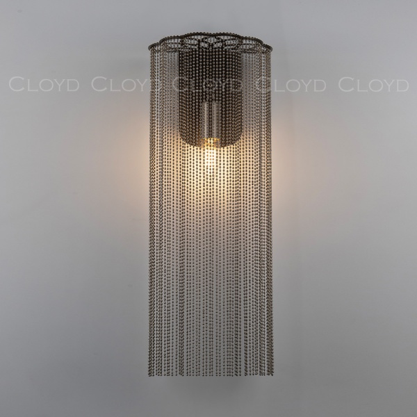 Бра Cloyd ONASSIS W1 / выс. 50 см - никель сатин (арт.20403) от интернет-магазина IDODOM.RU