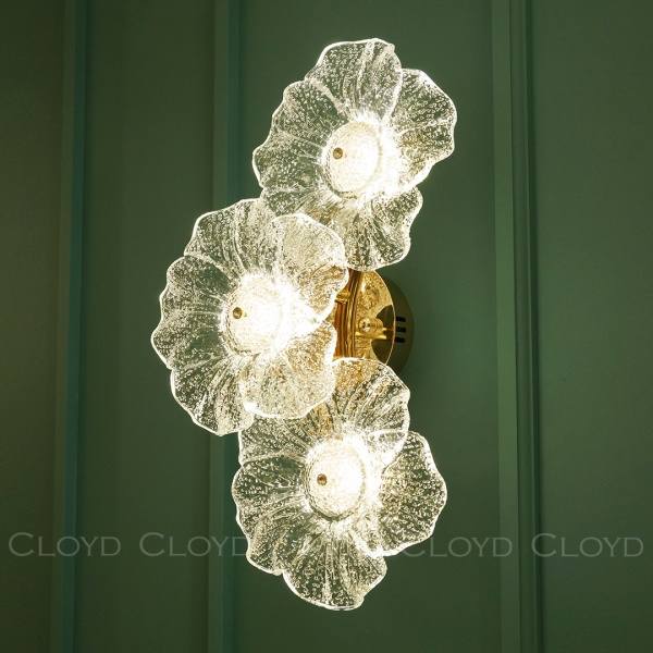 Бра Cloyd SHAMBALA-B W3 / выс. 45 см - золото (арт.20395) от интернет-магазина IDODOM.RU