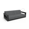 Диван Quarter lounge с подушками черного цвета, аксессуар темно-серого цвета