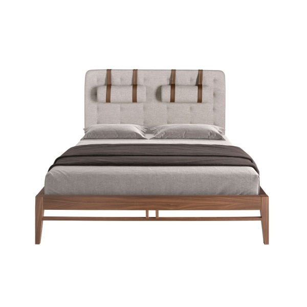 Кровать 7179/CP1709-B-160 серая тканевая тафтинговая 160 х 200 от интернет-магазина IDODOM.RU