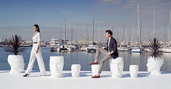 Кашпо Adan матовое белое 50x68x70 от интернет-магазина IDODOM.RU