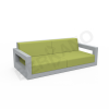Диван Quarter lounge с подушками серого цвета, аксессуар зеленого цвета