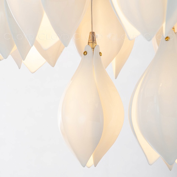 Люстра Cloyd MANGRA C12 / Ø53 см - керамика - белый (арт.10363) от интернет-магазина IDODOM.RU