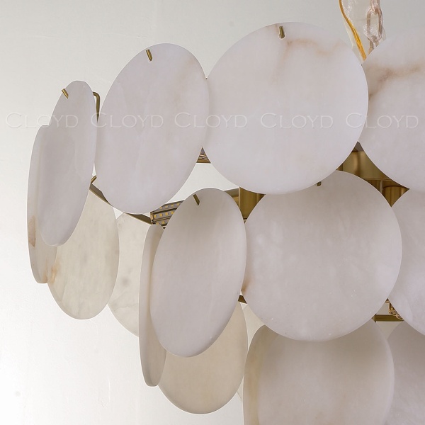 Люстра Cloyd BOSFOR-C C16 / выс. 42 см - алебастр - латунь (арт.12355) от интернет-магазина IDODOM.RU