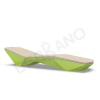 Шезлонг Quaro с подушками Spring Green, Bone Brown