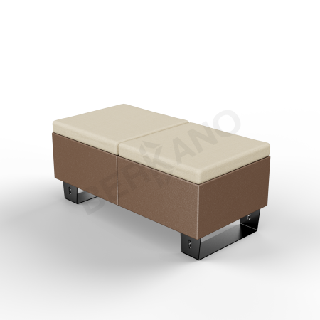 Скамейка Brick 120 Brown, Bone Brown