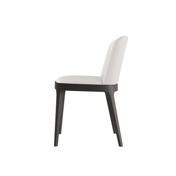 Стул Magda без стежек, массив бук, рогожка белый от интернет-магазина IDODOM.RU