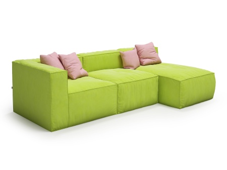 Диван Фри ДФ003 угловой 3 модуля - Эконом микровелюр