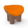 Кресло SLON Brown, Orange