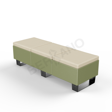 Скамейка Brick 180 Olive green, Bone Brown