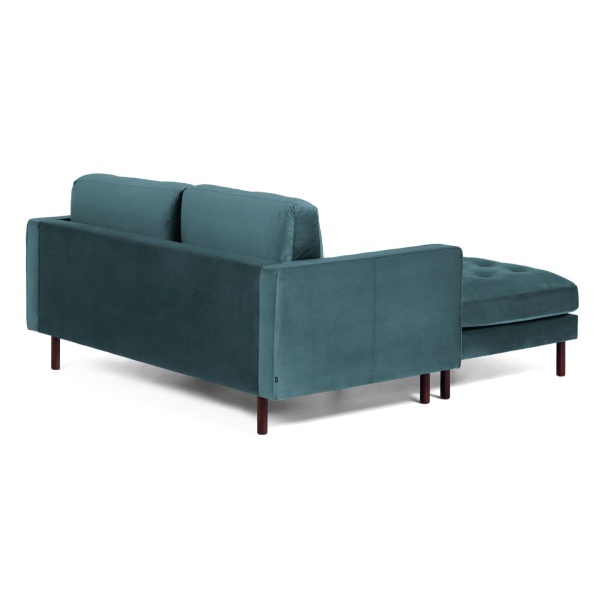 BOGART Диван 2-местный бирюзовый бархат с пуфом 182 cm от интернет-магазина IDODOM.RU