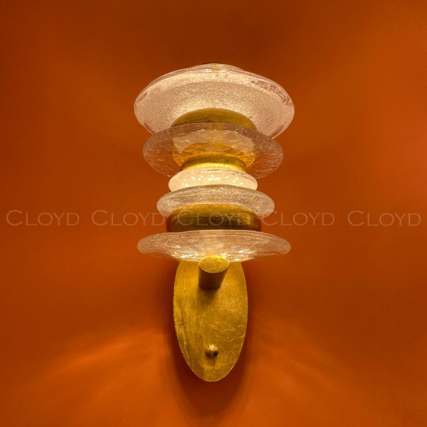 Бра Cloyd GEFEST W3 / выс. 30 см - золото сусальн. (арт.20124) от интернет-магазина IDODOM.RU