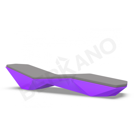Шезлонг Quaro с подушками Deep Violet, Graphite