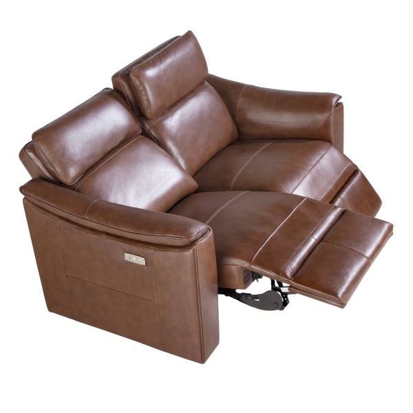 Диван 2-х местный 6165/KM5035-2P-M1595 с реклайнером коричневый от интернет-магазина IDODOM.RU