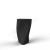 Кашпо Twist 90 черного цвета