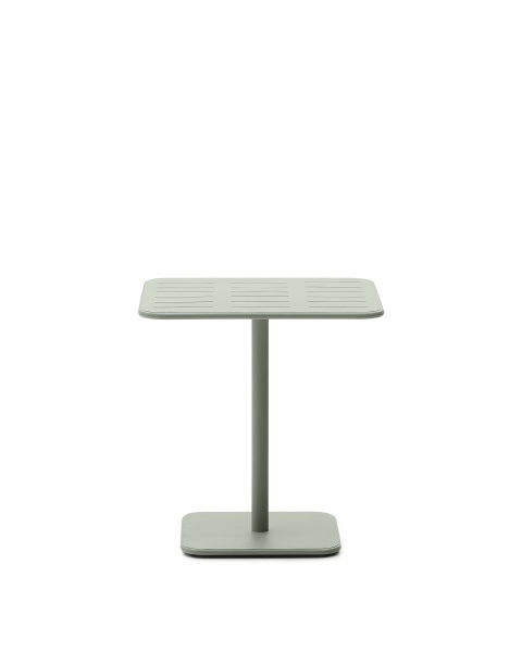 Уличный стол Brai из оцинкованной стали бирюзового цвета 70 x 70 см от интернет-магазина IDODOM.RU