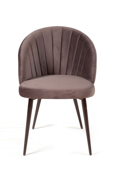 Стул Mont Blanc, бархат антрацит 14 / черный конус от интернет-магазина IDODOM.RU