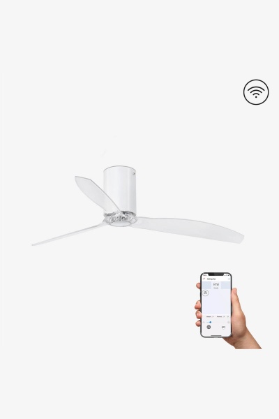 MINI TUBE FAN M Белый глянцевый/прозрачный вентилятор DC SMART от интернет-магазина IDODOM.RU