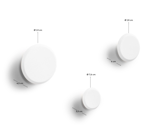 Nadua Набор вешалок белого цвета от интернет-магазина IDODOM.RU